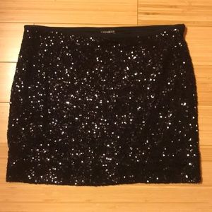 Sparkly Black Skirt